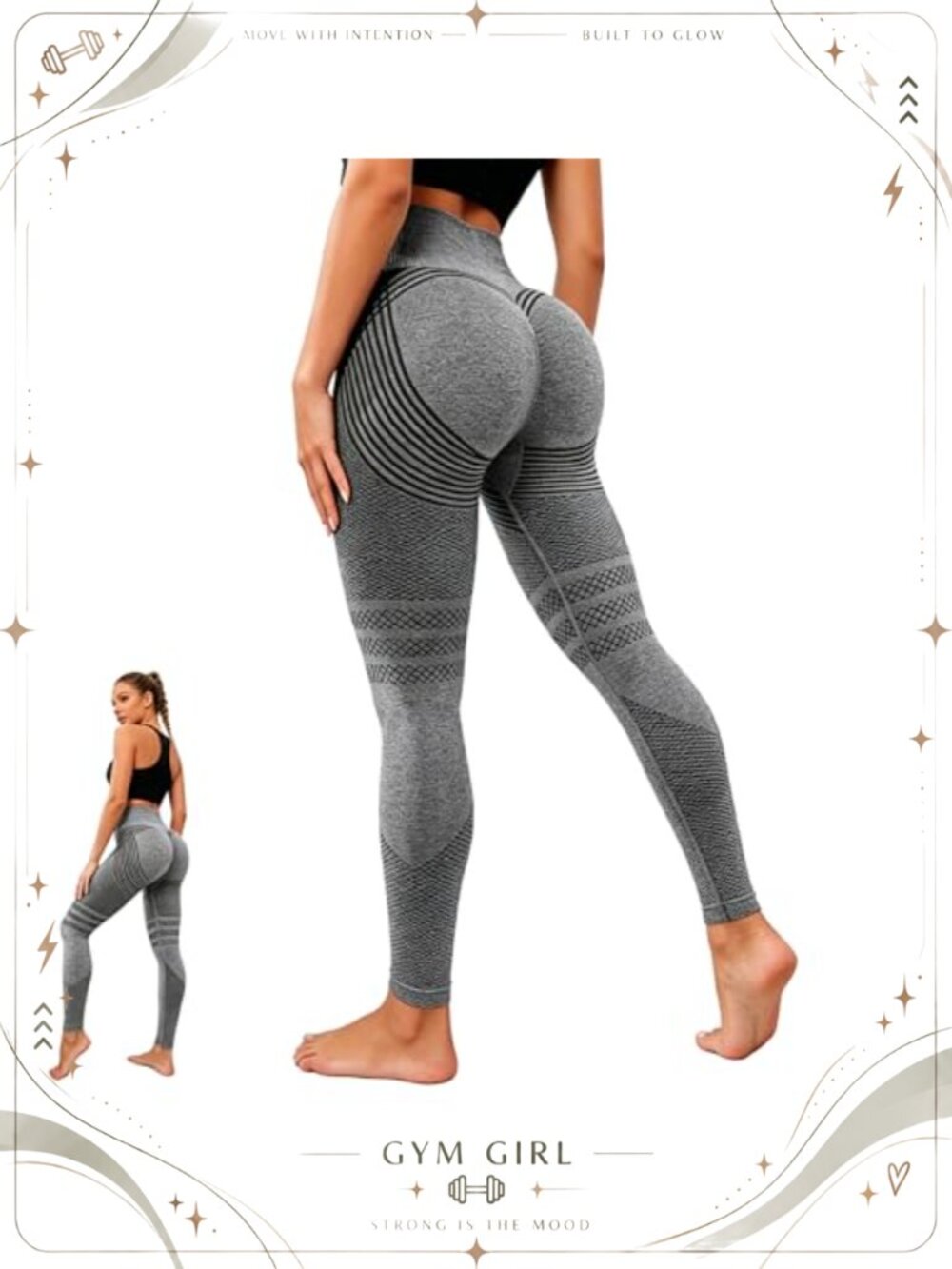 Compression Leggings High Waisted Tummy Control Seamless Yoga Pants